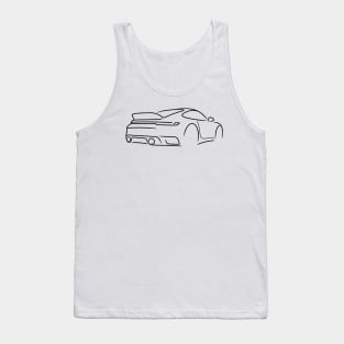 911 stoplamp back rear sportcar Tank Top